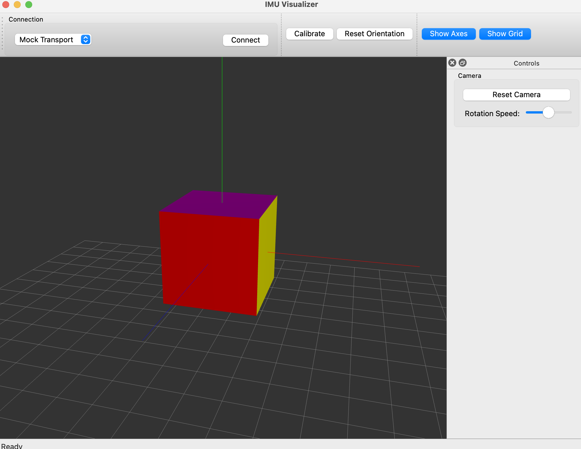 IMU OpenGL Screenshot